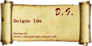 Dolgos Ida névjegykártya